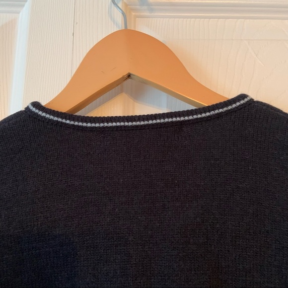 Vintage Air Canada 🇨🇦 navy wool blend cardigan size Large - Picture 7 of 8